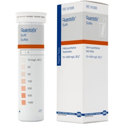 BANDELETTES SULFITES 10-1000MG/L PK100 QUANTOFIX